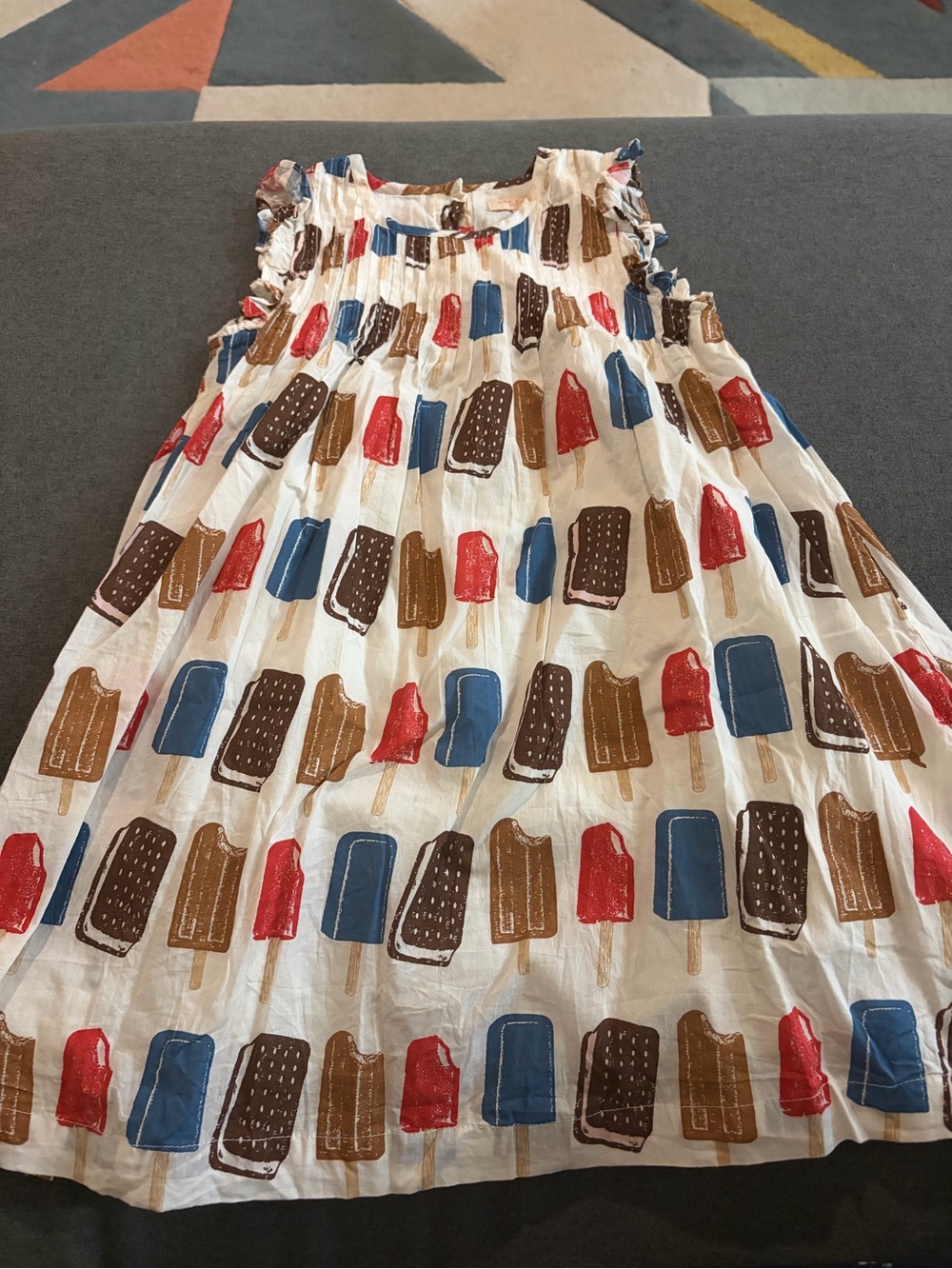 Pink Chicken Jaipur Popsicle Print Dress